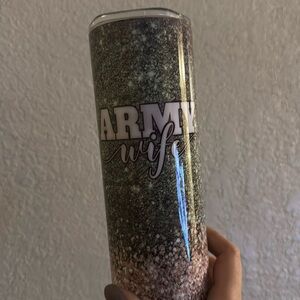 ARMY wife coffee tumbler